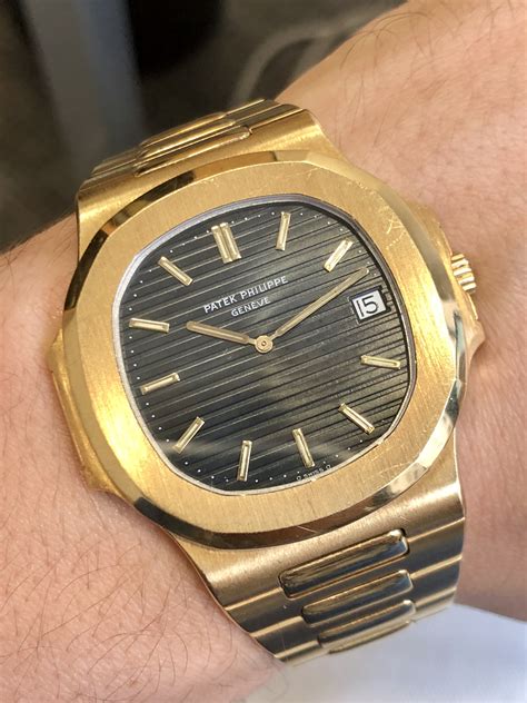 patek philippe nautilus jumbo gold|Patek Philippe Nautilus 3700 .